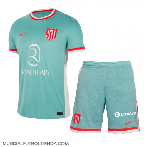 Camiseta Atletico Madrid Segunda Equipación Replica 2024-25 para niños mangas cortas (+ Pantalones cortos)